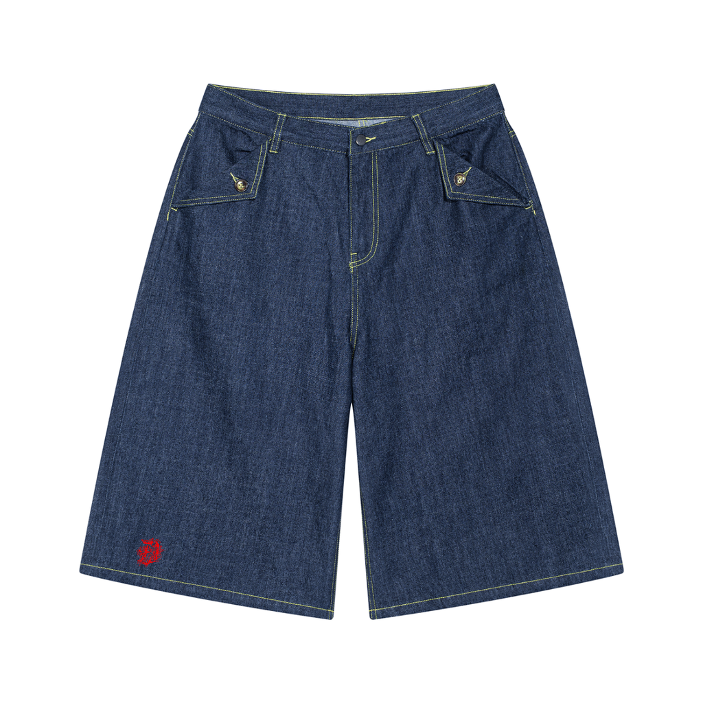 Men's Vintage Wash Denim Shorts