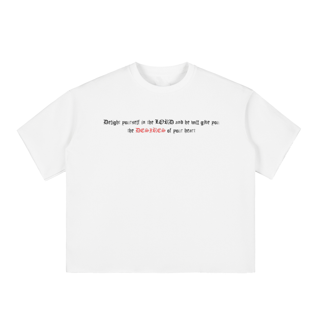 PSALM 37:4 BOX FIT TEE