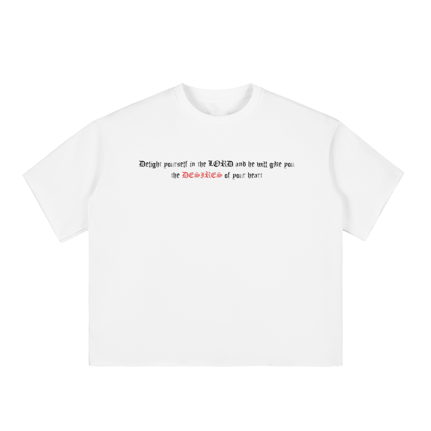 PSALM 37:4 BOX FIT TEE