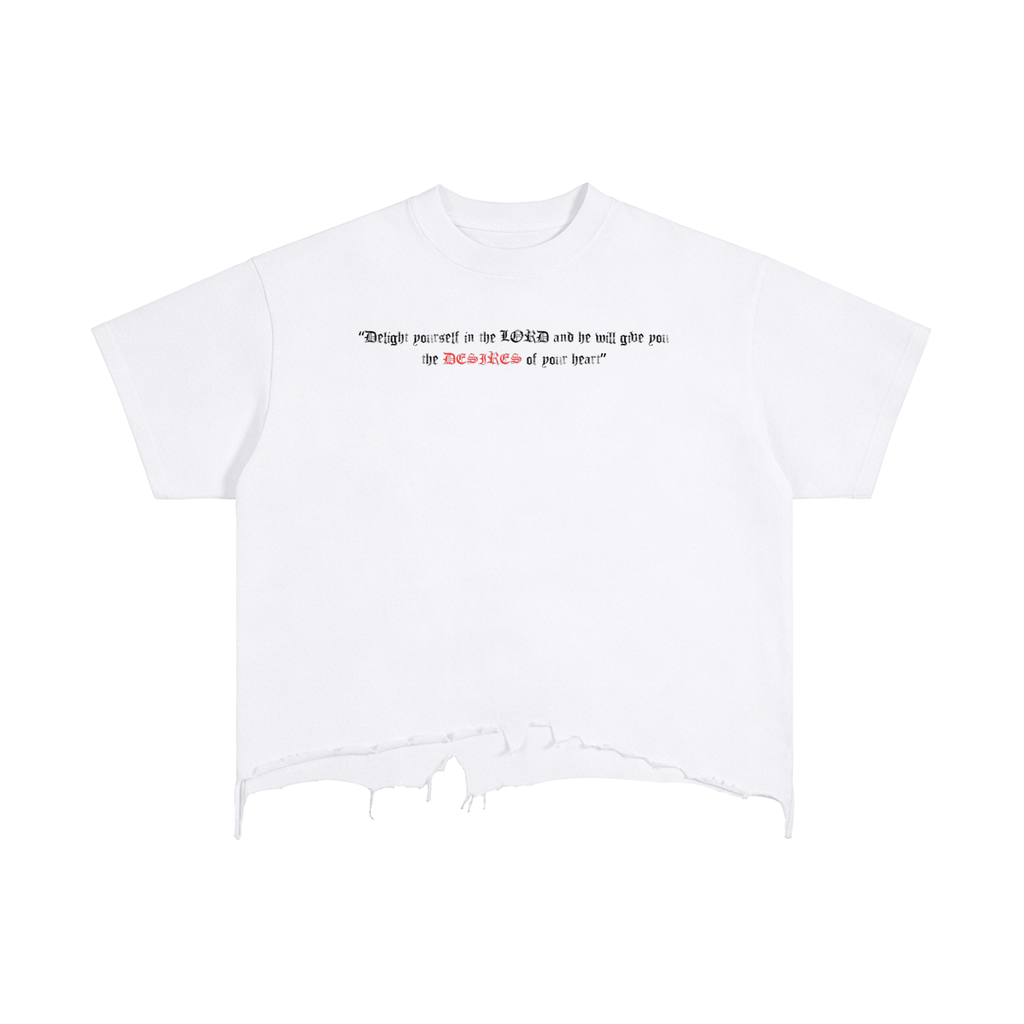 PSALM 37:4 DISTRESSED TEE