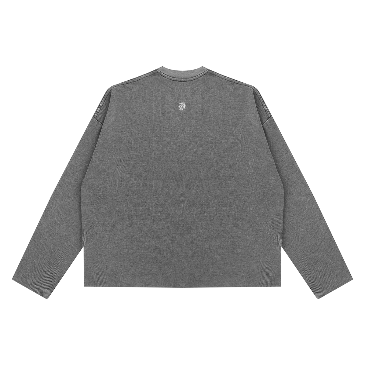 Unisex Vintage Wash Boxy  Waffle Raw Edge T-Shirt