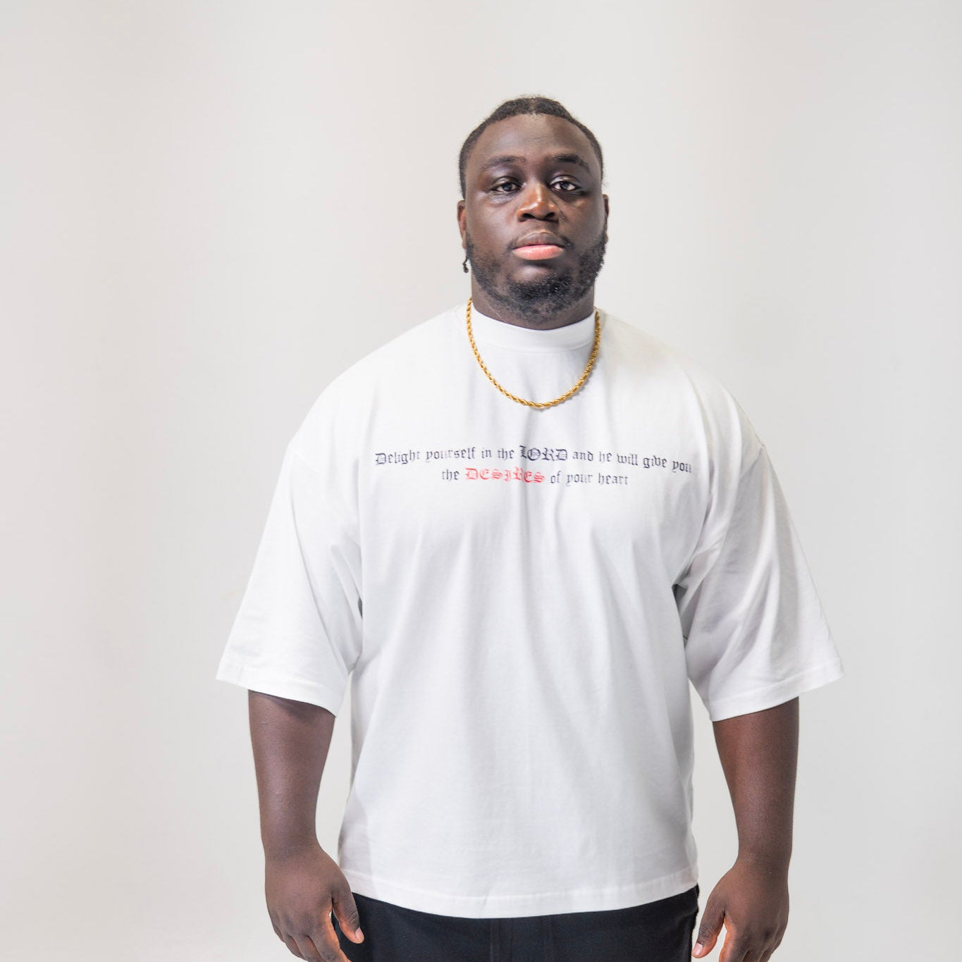 DESIRE OVERSIZED PSALM 37:4 TEE