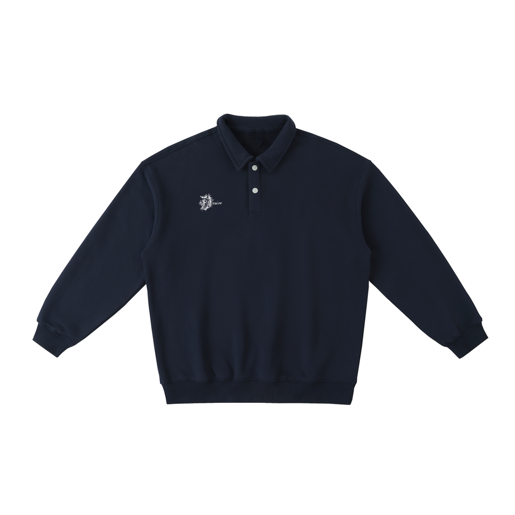 Heavyweight Polo-Collar Sweatshirt