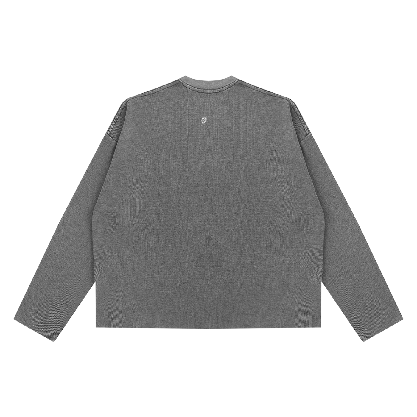 Unisex Vintage Wash Boxy  Waffle Raw Edge T-Shirt