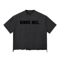 Snow Wash Raw-Hem Boxy T-shirt