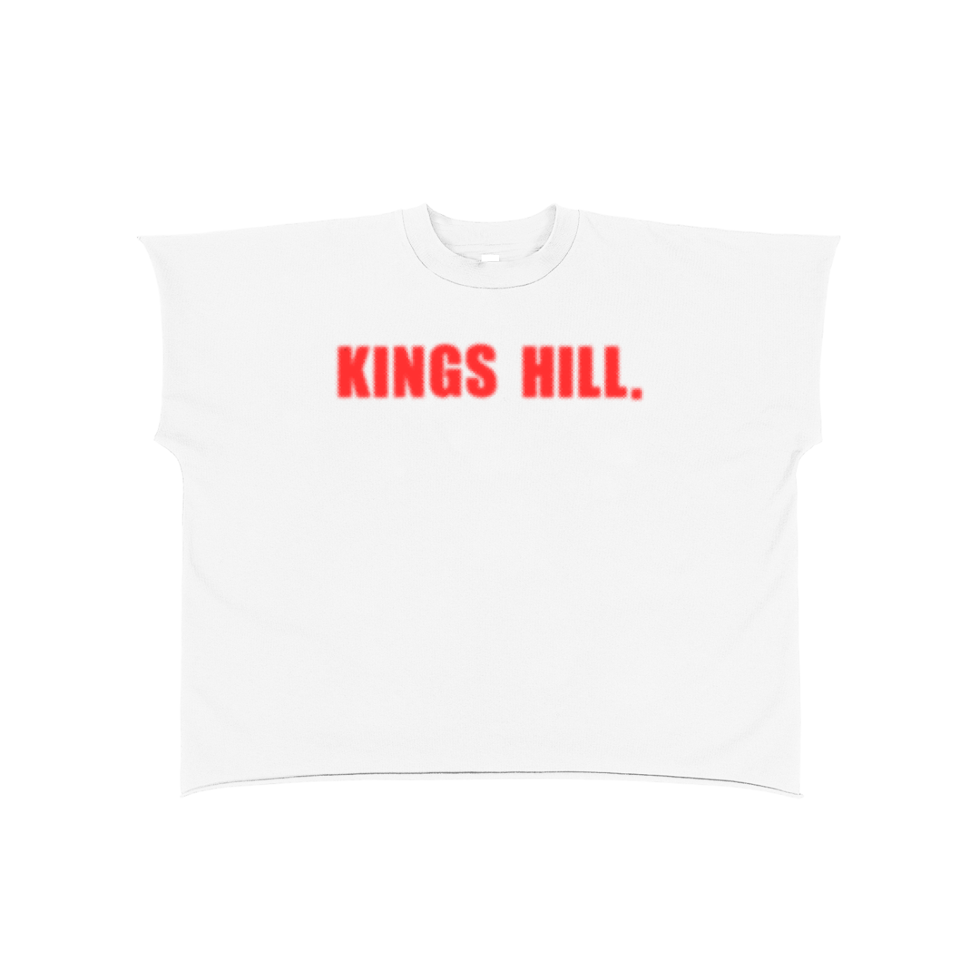 Raw Edge Boxy Non-Shrink T-Shirt