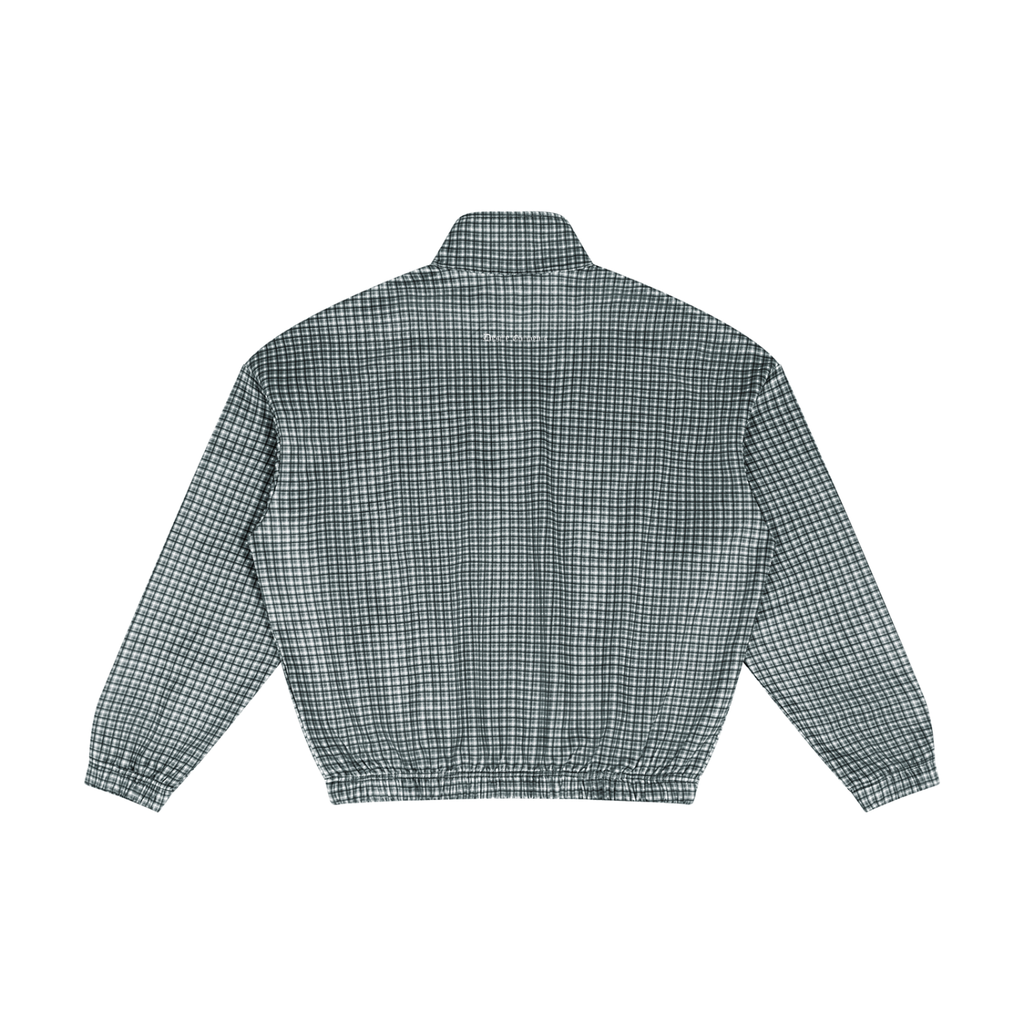 Unisex Plaid Quarter-Zip Sweatshirt